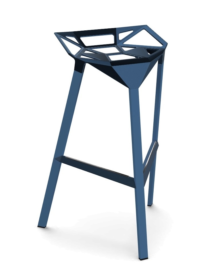 Levně MAGIS - Barová židle STOOL ONE vysoká - modrá