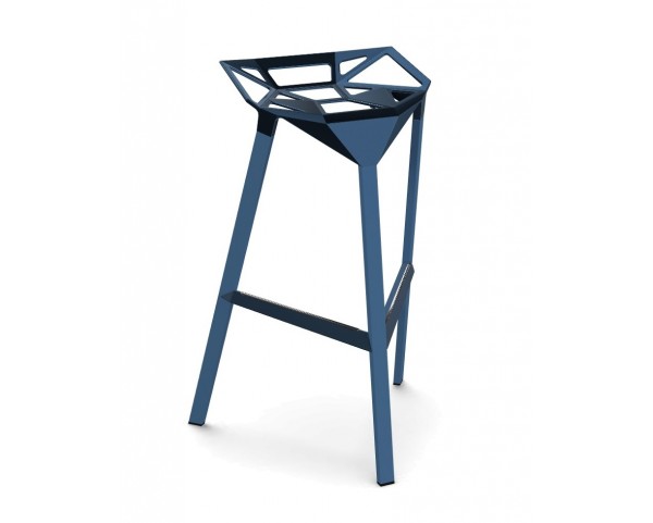 Barová židle STOOL ONE vysoká - modrá