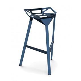 Bar stool STOOL_ONE low - blue