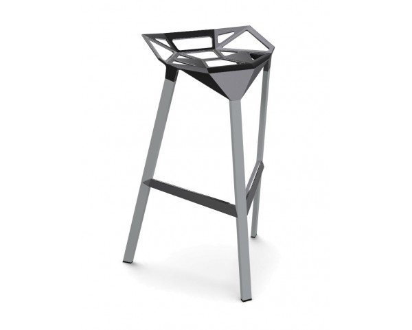 Barová židle STOOL ONE nízká - šedá