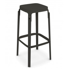 STEELWOOD STOOL high bar stool - anthracite