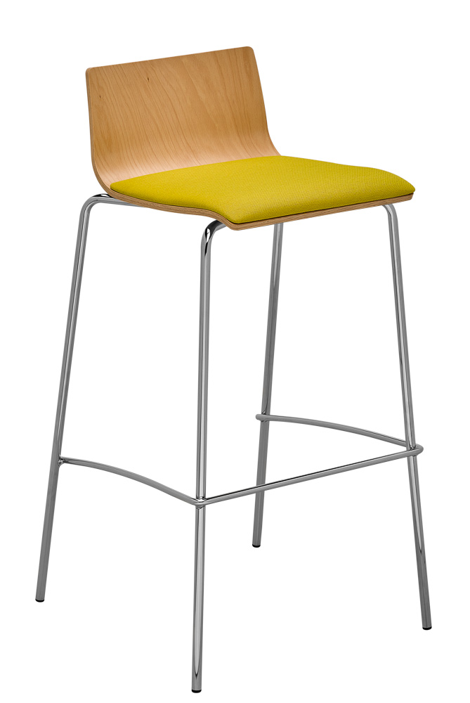Levně RIM - Barová židle SITTY s čalouněným sedákem