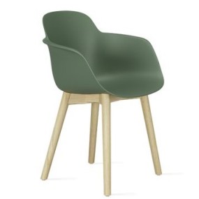 SICLA chair with wooden base