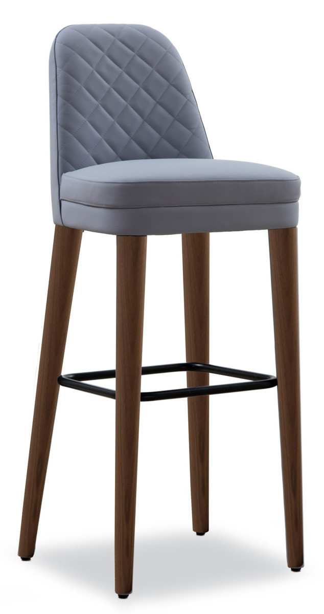 Levně TONON - Barová židle SIGNATURES s dřevěnou podnoží, vysoká