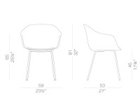 Židle SEELA S332 - S312 s plastovou skořepinou - 3