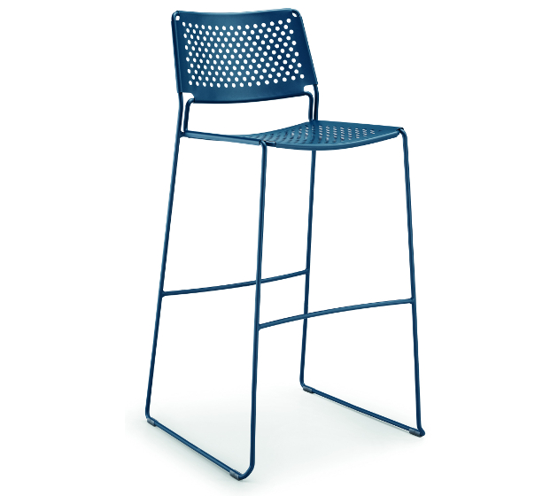 Levně MIDJ - Celokovová barová židle SLIM