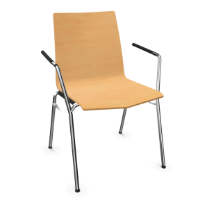 Židle UPDATE 6351 - s područkami dřevěná