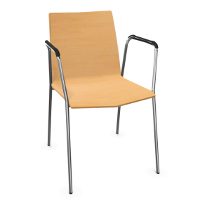 Židle UPDATE_B 6333 - s područkami dřevěná