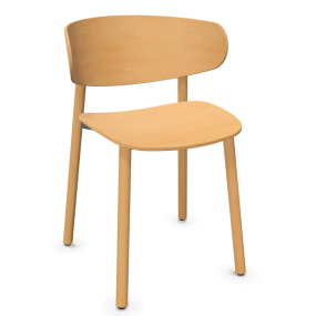 Židle FONT 6895 - dřevěná