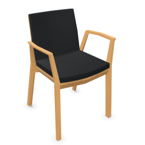 Židle ARTA 6891 - s područkami čalouněná