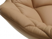 Armchair Palma, with cross base, quilted - 3