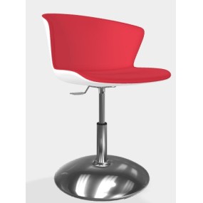 Chair KICCA PLUS height adjustable with central base two-colour