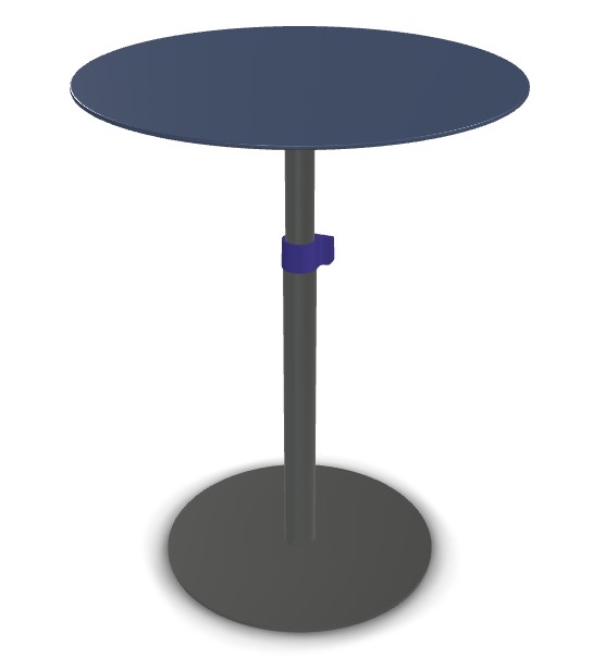 Levně ESPATTIO - Odkládací stolek NOTA kulatý výškově stavitelný