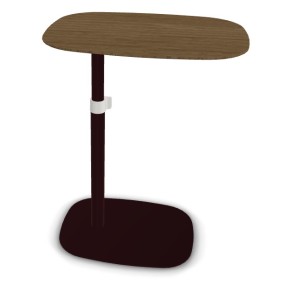 NOTA rectangular folding table adjustable in height