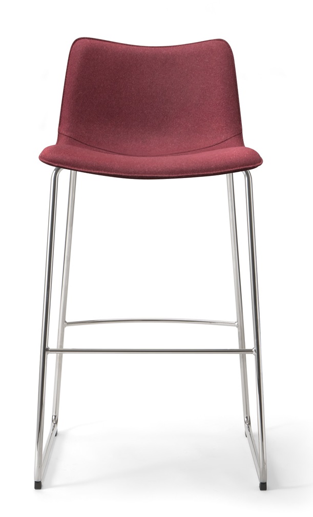 Levně TORRE - Barová židle SPOON s ližinovou podnoží