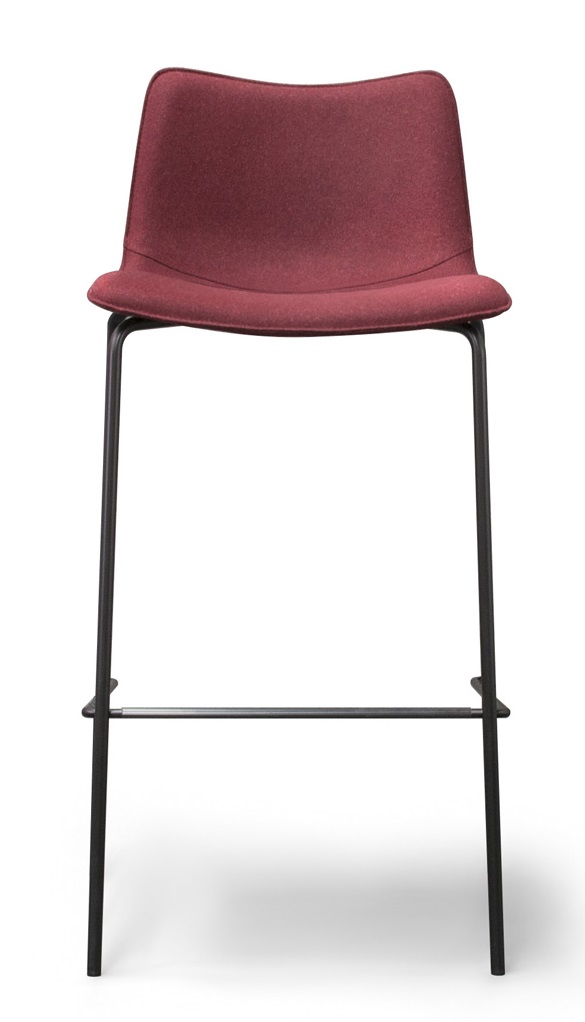 Levně TORRE - Barová židle SPOON s kovovou podnoží