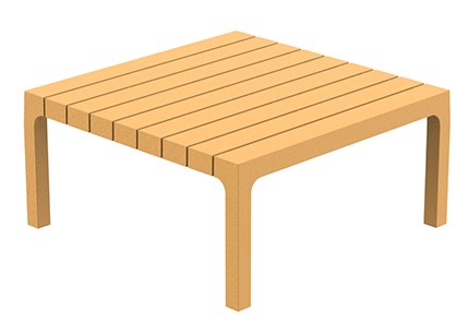 VONDOM - Konferenční stolek SPRITZ, 45x45, 59x59 cm