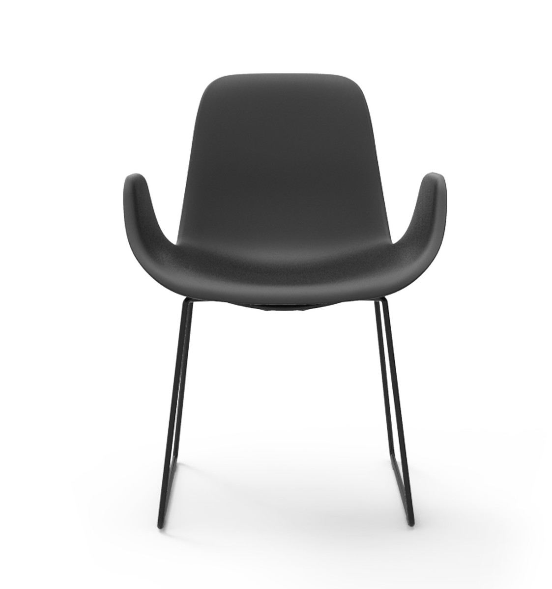 TONON - Židle STEP SOFT TOUCH s ližinovou podnoží a područkami