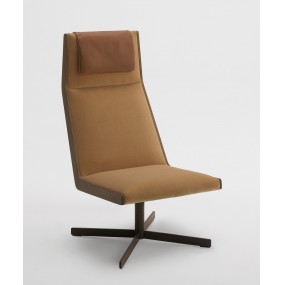 STILO Lounge armchair - swivel with higher backrest