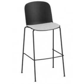 RELIEF bar stool - with upholstered seat