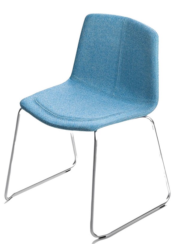 Levně MAXDESIGN - Čalouněná židle STRATOS 1051 s ližinovou podnoží