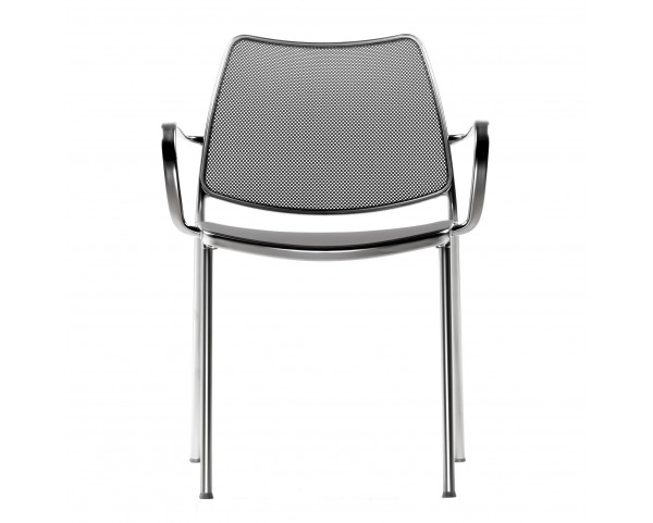 GAS chair with armrests and mesh backrest