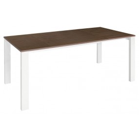 Extendible table BADU 140/200x90 cm, melamine/veneer