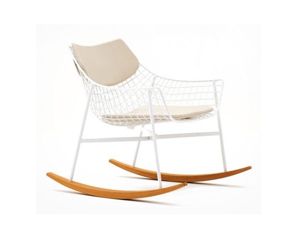 Rocking chair with seat cushion and backrest SUMMER SET