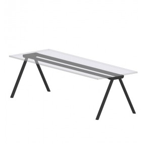 Stůl SURFY DESK - bílé lamino