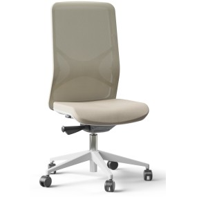 Office chair WIND with white frame - mesh backrest