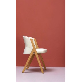 Chair T-BONE RARE - wooden base