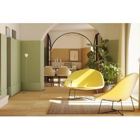 ISOLA armchair with table