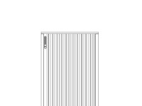 Roller shutter cabinet PRIMO, 120x45x117 cm - 3