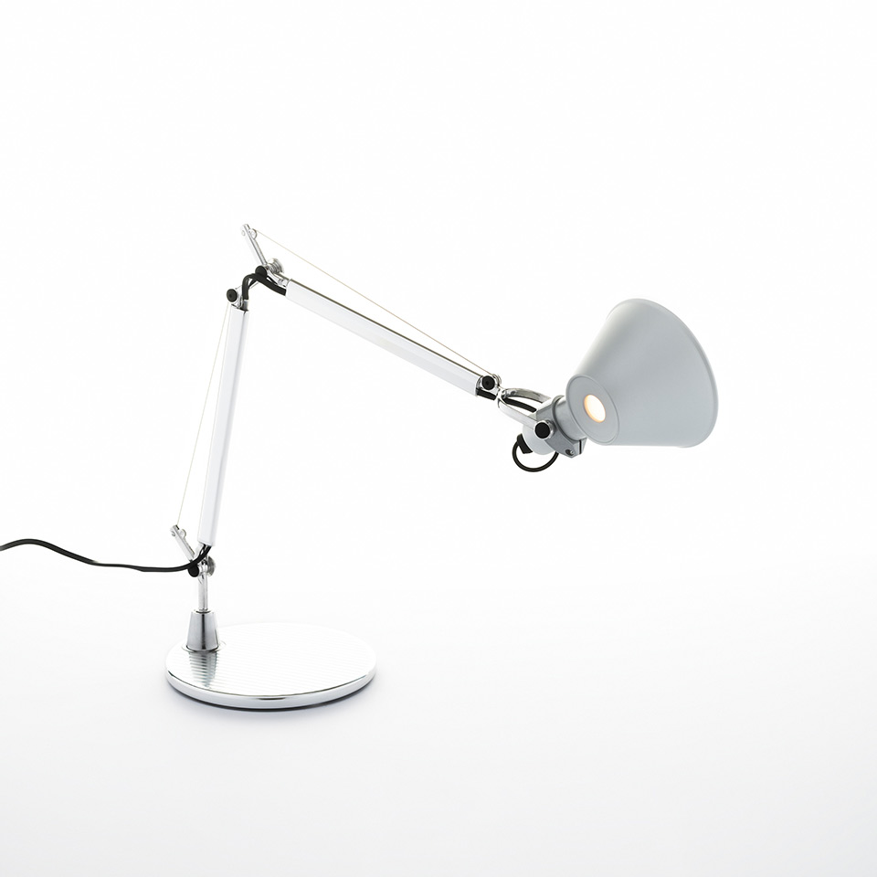Levně ARTEMIDE - Stolní lampa Tolomeo Micro Tavolo LED 3000K - stříbrná