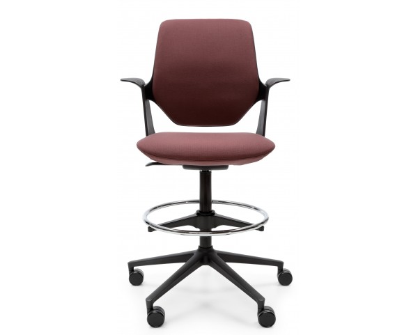 Kancelářská židle TRILLO PRO 31ST s čalouněným opěrákem a kruhem na nohy