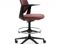 Kancelářská židle TRILLO PRO 31ST s čalouněným opěrákem a kruhem na nohy - 3