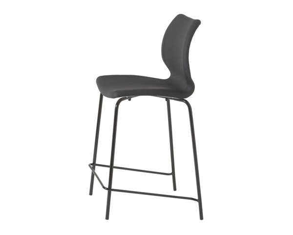 Barová stolička UNI 378b-m čalúnená - výška 66 cm