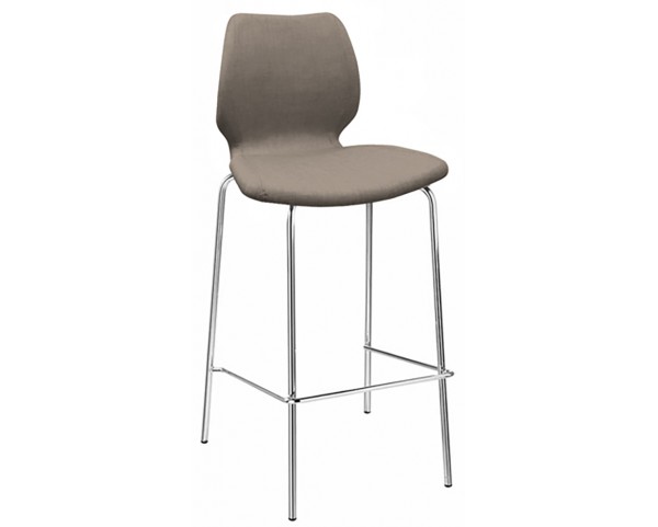 Barová stolička UNI 378M čalúnená - výška 77 cm