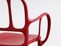 Stolička MILA - červená - 3