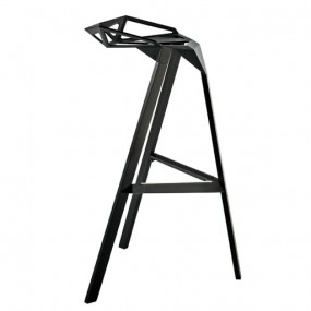Bar stool STOOL_ONE low - black