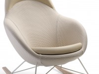 Rocking chair VIENI WOOD with high backrest - 3