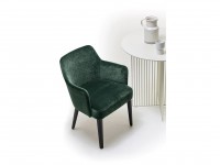 VELOUR chair with armrests - 3