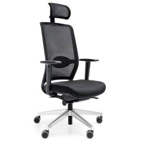 Kancelářská židle VERIS NET 110SFL / 111SFL s vysokým síťovaným opěrákem a Synchro