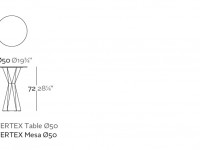 Stůl VERTEX různé velikosti (+ svítící varianta) - 2
