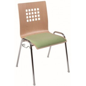 Židle VIOLA s čalouněným sedákem