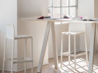 High bar stool VOLT 678 DS - white - 2