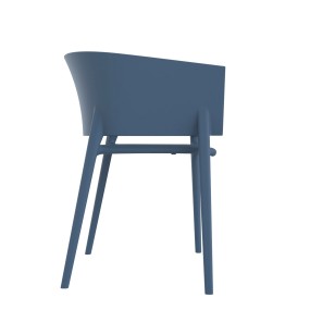 Židle AFRICA s područkami modrá - VÝPRODEJ