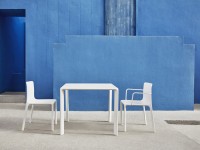 Židle KES s područkami - bílá - 3