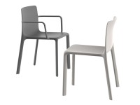 Židle KES s područkami - šedá - 3