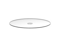 Round table MARI-SOL, glass top - various sizes (three-legged base) - 3